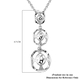 Rachel Galley Art Deco Collection - Rhodium Overlay Sterling Silver Pendant with Chain (Size 18)