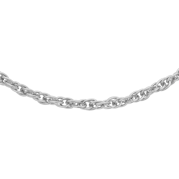 Sterling Silver Prince of Wales Chain (Size 22) With Spring Ring Clasp.