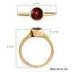 Mozambique Garnet Solitaire Ring in 14K Gold Overlay Sterling Silver 1.05 Ct.