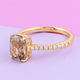 ILIANA 18K Yellow Gold AAAA Turkizite and Diamond (SI/ G-H) Ring 2.50 Ct.