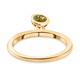 RACHEL GALLEY Hebei Peridot Charm Band Ring in in Vermeil Rose Gold Overlay Sterling Silver