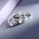 3 Piece Set - Polki Diamond Ring in Sterling Silver 0.33 Ct, Silver wt. 6.60 Gms