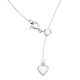Sterling Silver Sliding Adjustable Spiga Chain (Size 20) with Charm
