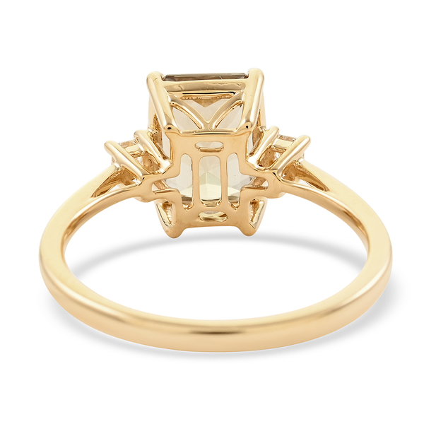 ILIANA 18K Yellow Gold AAA Turkizite and AGL Certified Diamond (SI/G-H) Ring 2.60 Ct.