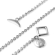 RACHEL GALLEY Disc Collection - Rhodium Overlay Sterling Silver Lattice Disc Locket Pendant with Chain (Size 20) with T - Bar Lock, Silver wt. 8.47 Gms