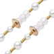 White Shell Pearl and Multi Colour Beads Necklace (Size 30)