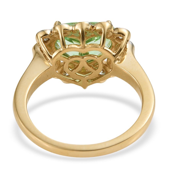 ILIANA 18K Y Gold Boyaca Colombian Emerald (Hrt 2.35 Ct), Diamond (SI/G-H) Ring 2.750 Ct.
