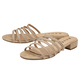 Ravel Alena Womens Slip On Sandals with Studded Straps in Beige 