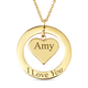 Personalised Engravable Heart Necklace Size 20"