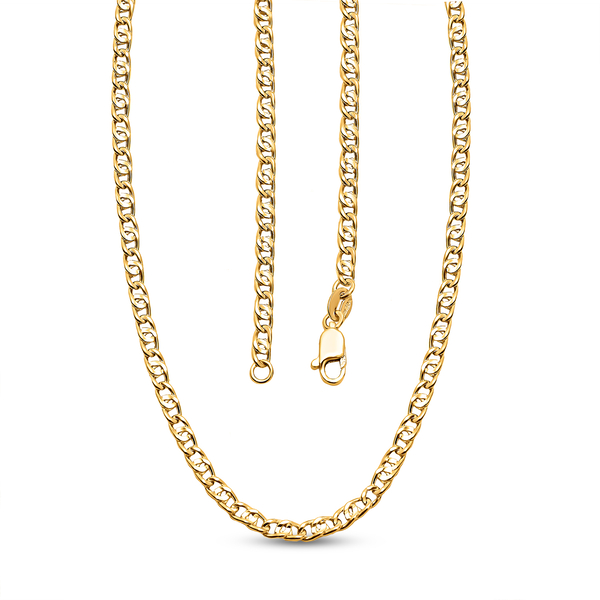 One Time Close Out Deal - 9K Yellow Gold Designer Anchor Necklace (Size - 20) With Lobster Clasp - 4.20 Gm