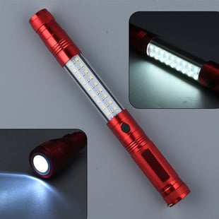 Multi Function LED Flex Flash Torch with Magnet (3xAAA Not included) - Black