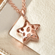 RACHEL GALLEY Shimmer Collection - Rose Gold Overlay Sterling Silver Pendant with Chain (Size 18 wit