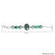 Malachite Bracelet (Size - 7.5 with Extender) in Stainless Steel 39.50 Ct.
