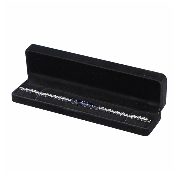 Set of 4 - Portable Velvet Jewellery Box (Incl. Ring Box - 5x5x4Cm, Pendant Box - 10x7x4Cm, Bracelet Box - 9x9x4Cm & Chain Box - 22x6x3Cm) - Black