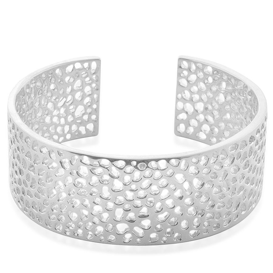 RACHEL GALLEY Sterling Silver Enkai Sun Cuff Bangle (Size 7.5), Silver wt 59.00 Gms.