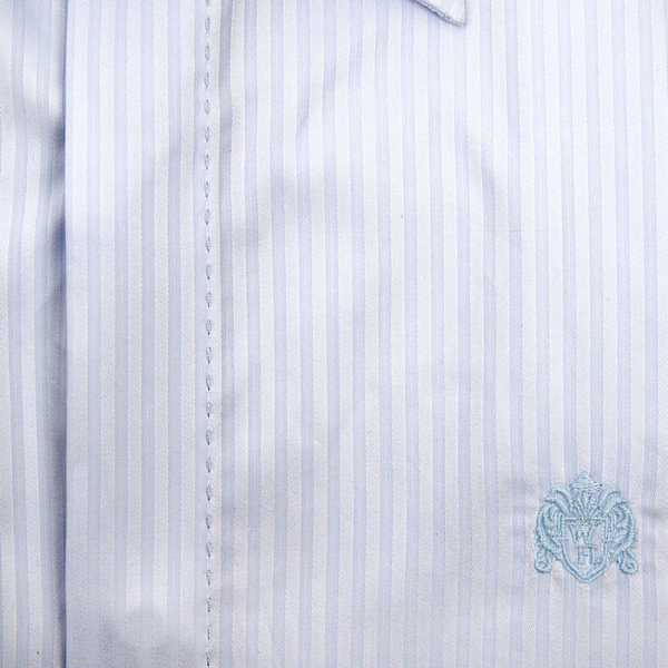 William Hunt Saville Row Forward Point Collar Light Blue Shirt Size 16.5
