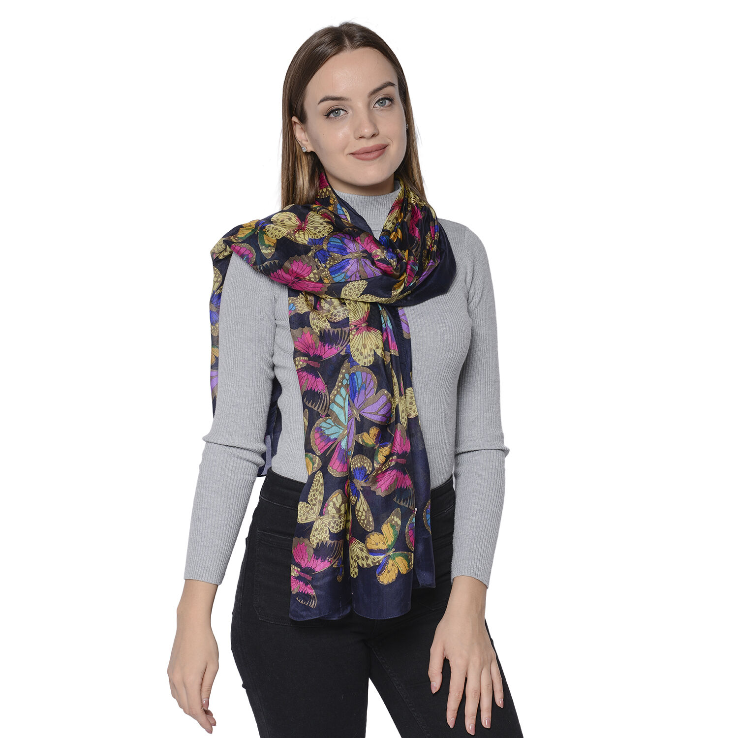 LA MAREY 100% Silk Scarf
