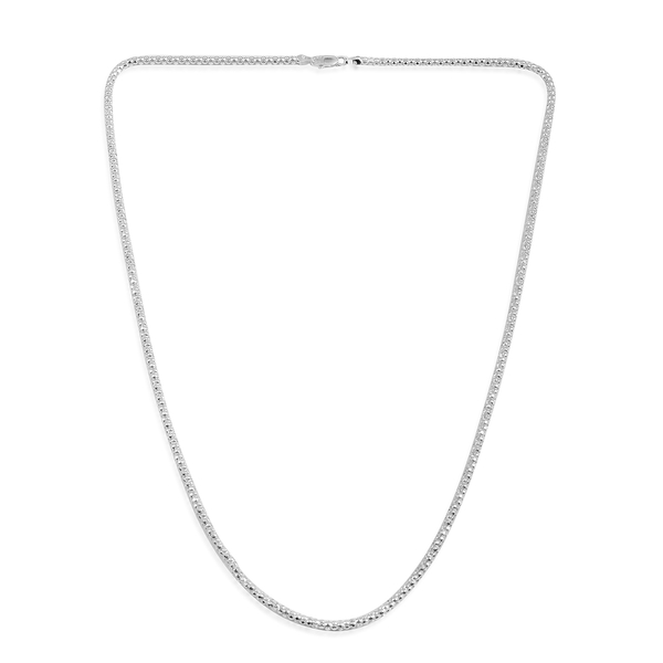 Close Out Deal Sterling Silver Necklace (Size 24), Silver wt 7.50 Gms.