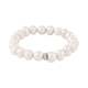 White Freshwater Pearl Stretchable Bracelet (Size 7) in  Sterling Silver