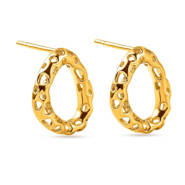 RACHEL GALLEY Versa Collection - 18K Vermeil Yellow Gold Overlay Sterling Silver Stud Earrings (With Push Back)
