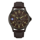 Ben Sherman Charcoal Dial Watch with Brown Leather Starp