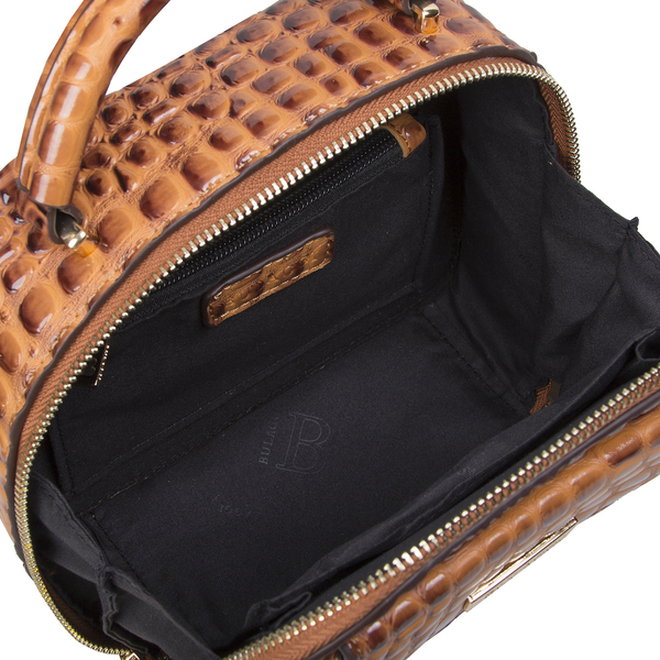 Bulaggi Collection - Bells Cute Crossbody Bag with Zipper Closure (Size 19x19x9cm) - Rust