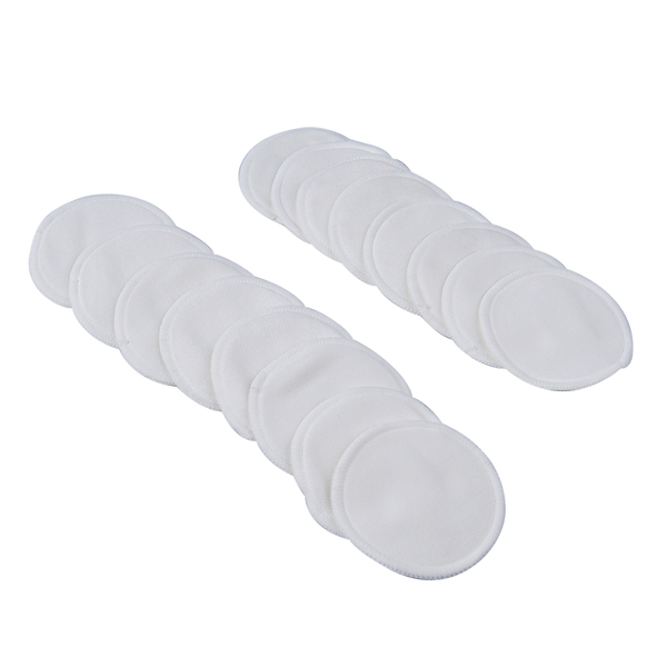 Set of 16 - Reusable Cleaning Makeup Pads - White