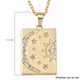 White Austrian Crystal Pendant With Chain (Size - 24 With 2 Inch Extender ) in Yellow Gold Tone