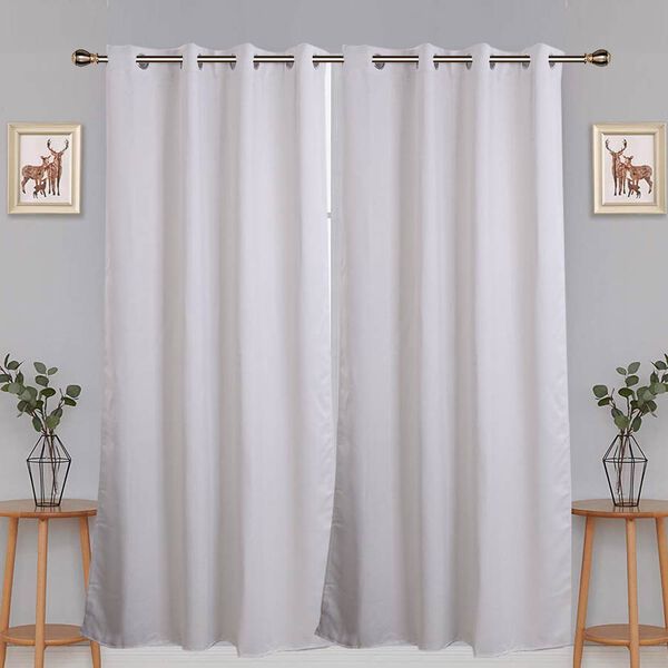 2 Piece Set Blackout Curtains With, What Size Curtain For 36 Shower