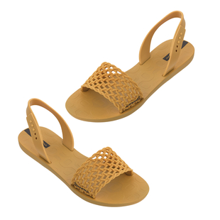 Ipanema Breezy Sandal with Adjustable Ankle Strap (Size 3) - Mustard