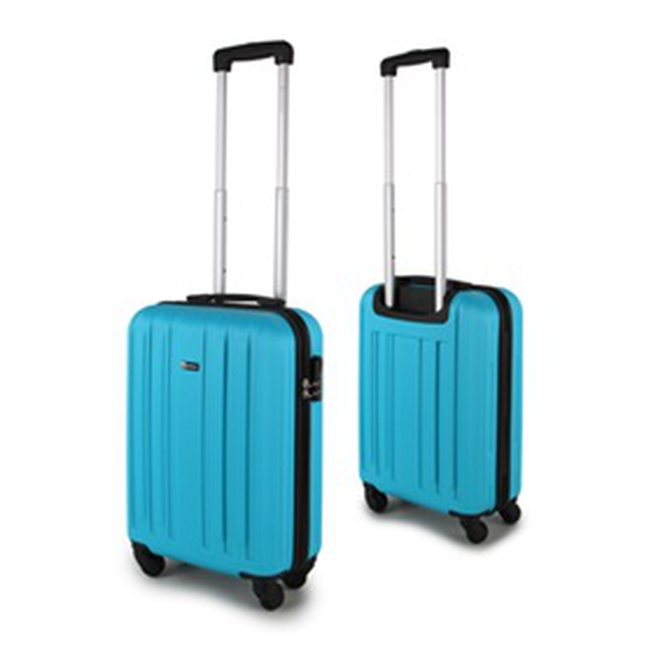 Close Out Deal 21 Inch Carry On Luggage Lightweight ABS Shell 4 Wheel Spinner Suitcase - Blue
