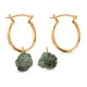 2 Piece Set - Socoto Emerald Pendant and Detachable Hoop Earrings with Clasp in 14K Gold Overlay Sterling Silver 15.16 Ct.