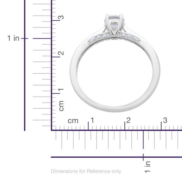 ILIANA 18K White Gold IGI Certified Diamond (Rnd) (SI/G-H) Ring 0.500 Ct.