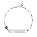 Masoala Sapphire (FF) Bracelet (Size 7.5 with Extender) in Platinum Overlay Sterling Silver, Silver 