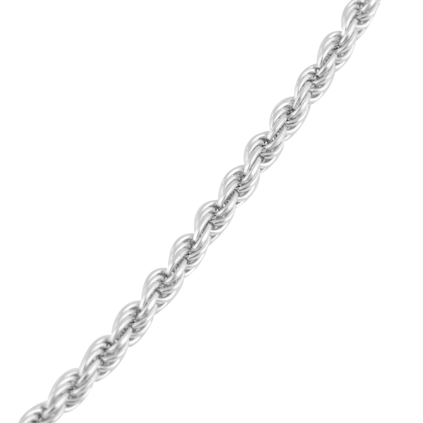 JCK Vegas Collection 9K White Gold Rope Chain (Size 22), Gold wt. 5.10 Gms.