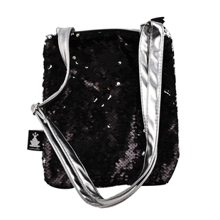 MAMALU Sequin Shopping Bag with Shoulder Strap (Size 23x20x1 cm)