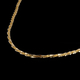 Italian Made - Yellow Gold Overlay Sterling Silver Necklace (Size 36) With Lobster Clasp, Silver Wt 