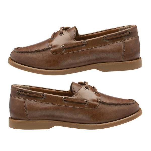 Frank Wright Keel Leather Boat Shoe - Tan