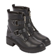 Manchester Closeout Front Hike Zip Boot  Black