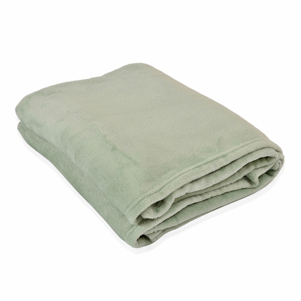 Super Bargain Price- Superfine Green Colour Microfibre Blanket 150x200 cm