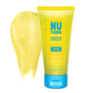 Nuthing: Yellow Shimmer Hair Removal Jelly - 150ml - Pineapple and Coconut