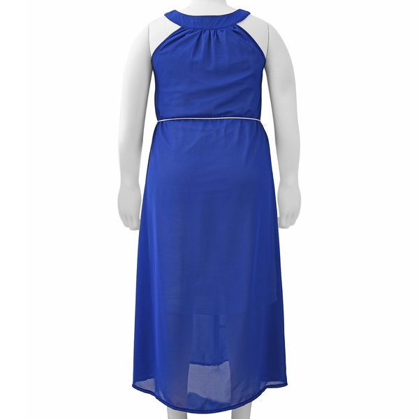 Blue Colour One Piece Dress (Size M)