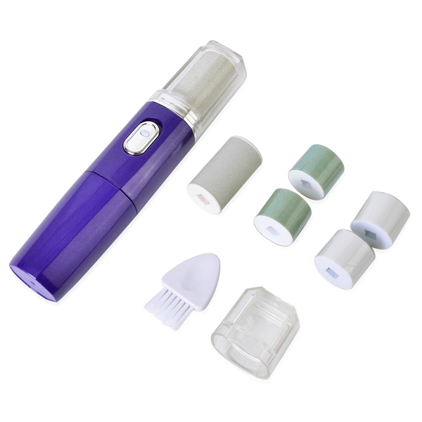 Beauty Tools - Purple Colour Electronic Polishing Tool for Nails and Fingers with Filling Head, Buff
