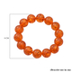 AAAA Natural Baltic Amber 14mm AIG Certified Stretchable Bracelet (Size 7.5) 124.46 Cts.