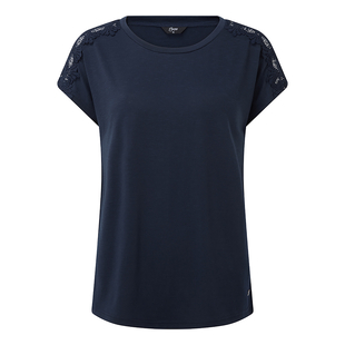 Emreco Polyester Top  - Navy