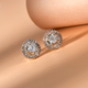 9K Yellow Gold SGL Certified Diamond (I3/G-H) Stud Earrings (with Push Back) 0.50 Ct.