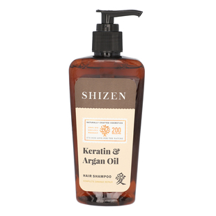 SHIZEN Keratin Argan & Oil Hair Shampoo 200ML - 100% Organic