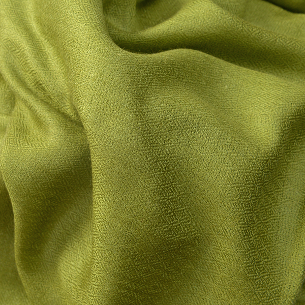 100% Cashmere Wool Olive Green Colour Ultra Soft Scarf (Size 200X70 Cm)