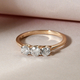 9K Yellow Gold SGL Certified Diamond (I2-I3/G-H) Ring 0.50 Ct.
