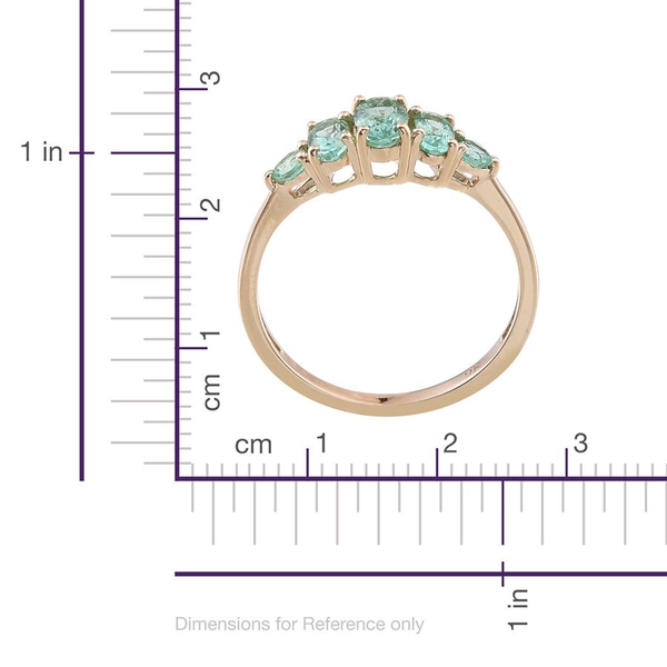 9K Y Gold Boyaca Colombian Emerald (Ovl 0.50 Ct) Ring 1.250 Ct.